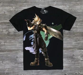 Jogo da Série Final Fantasy T-Shirt Cheia de Impressão Final Fantasy FF T-Shirt Tees Topo 0