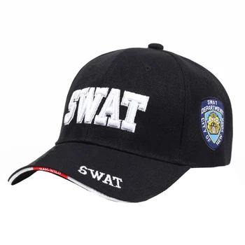 nova Tática Boné Mens Boné de Beisebol Marca SWAT Cap SWAT Snapback Chapéu de Tampões de Algodão Ajustável Gorras Planas Homem