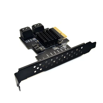Adicionar Placas PCI-E SATA Placa PCIE SATA Controller PCI Express 3.0 Gen3 X4 SuperSpeed Não Raid PCIE para SATA 3.0 Placa 5 portas SATA3 2