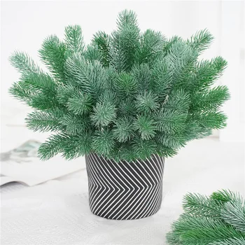 4pcs Artificial de Pinus Árvore de Natal Picaretas de Natal da Folha Escolha de Pinheiros Artificiais Verdes Ramos