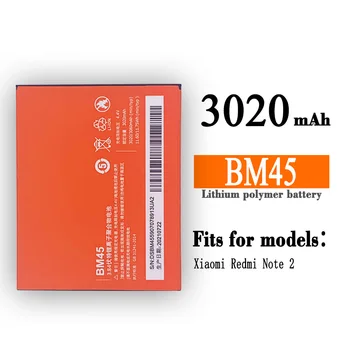BM45 3020mAh Substituição da Bateria do Telefone Móvel Recarregável Para Xiaomi Redmi Nota 2 Hongmi Nota2 Li-ion Baterias Internas 0