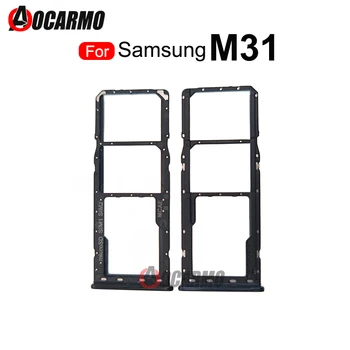 Para Samsung Galaxy M21 M31 M30S A40S SM-M305F Bandeja do cartão SIM Micro SD Slot para Cartão de Memória Titular Peças de Reposição